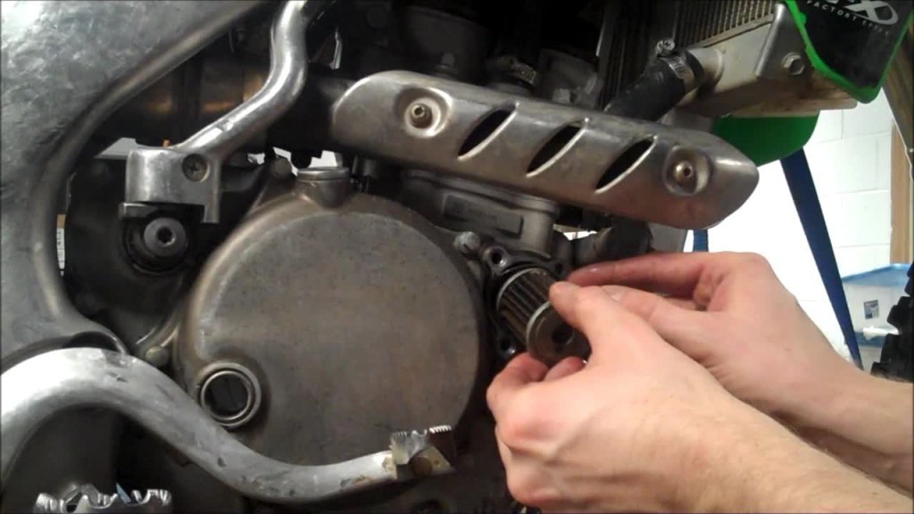 How To KX250F Oil Change How-To Motorcycle Repair